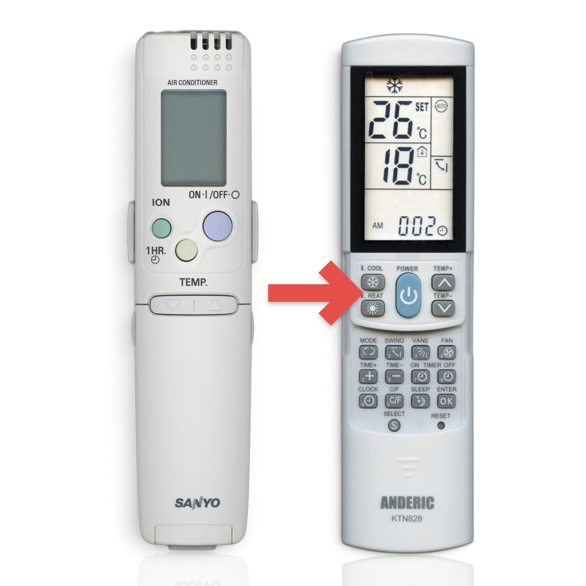 Panasonic RCS4VPIS4U Air Conditioner Remote Control