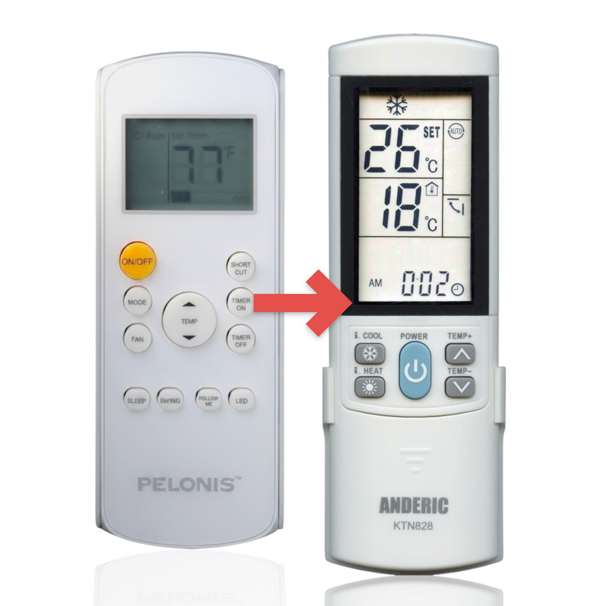PELONIS 17317000A56279 Air Conditioner Remote Control