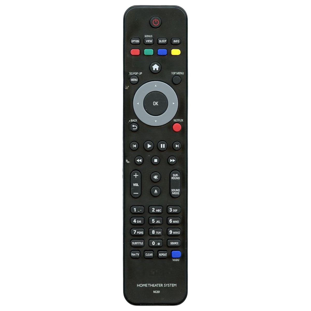 Philips NC201UD Home Theater Remote Control