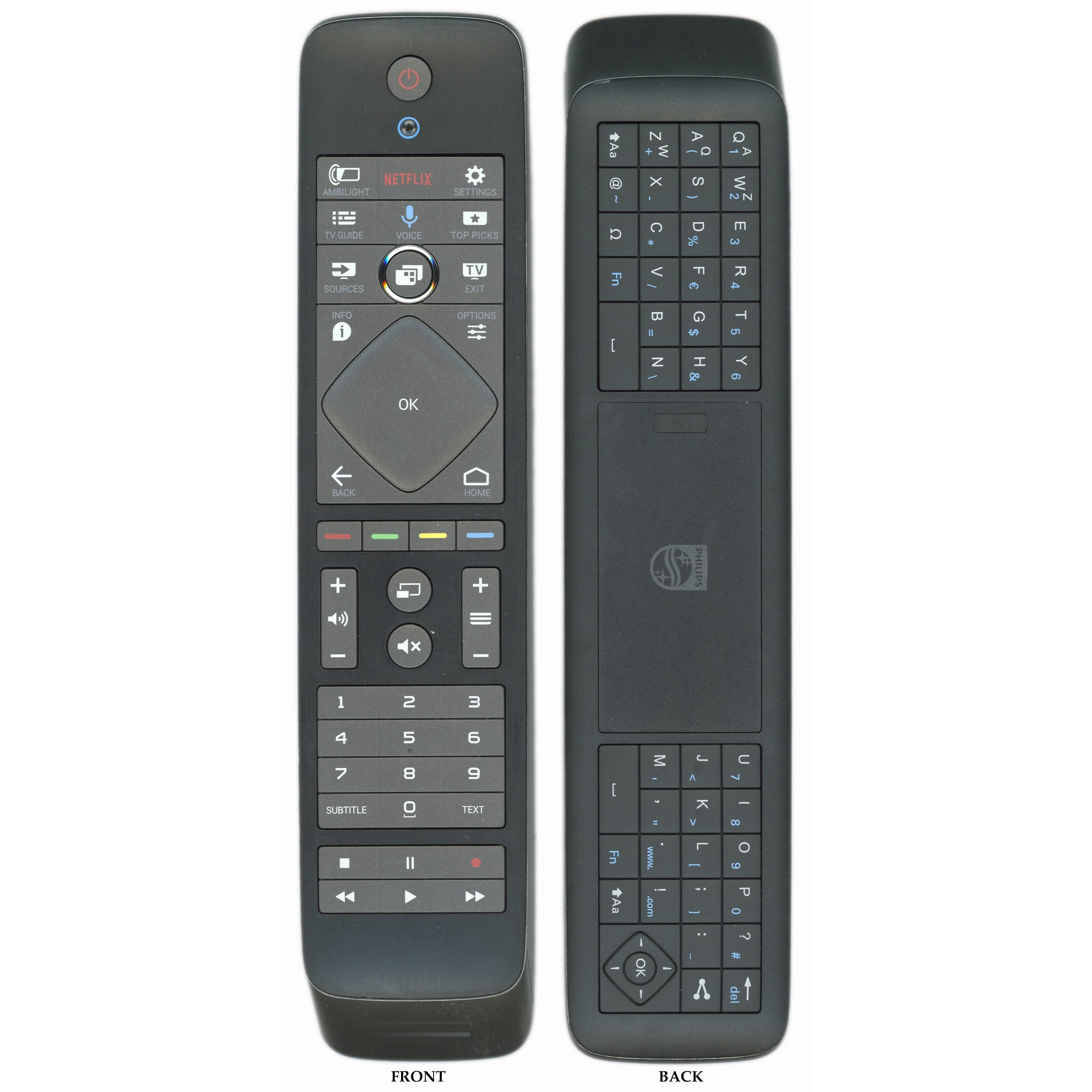 Philips RC6P Touch TV Remote Control | AMBILIGHT | QWERTY Keyboard | v ...