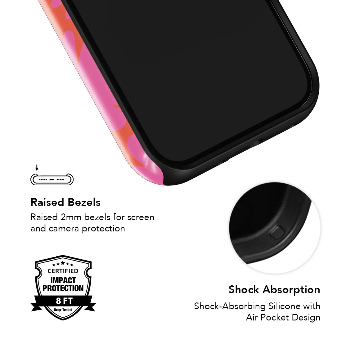 Sunflare Daisy | Retro Pink Floral Phone Case