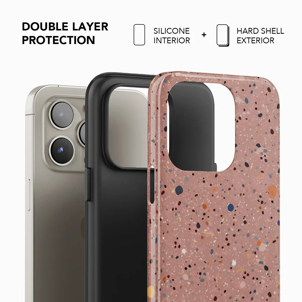 Rose Clay | Pink Paint Splatter Phone Case