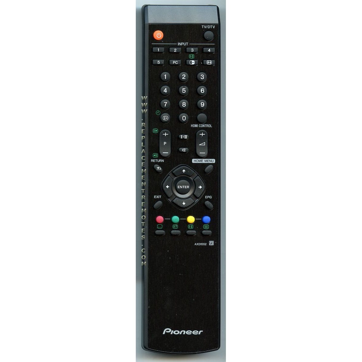 Pioneer AXD1552 Audio Remote Control