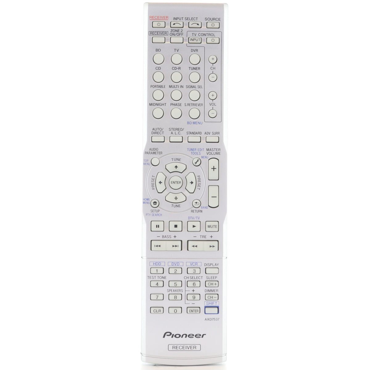 Pioneer AXD7537 A/V Receiver Remote Control - AXD7537