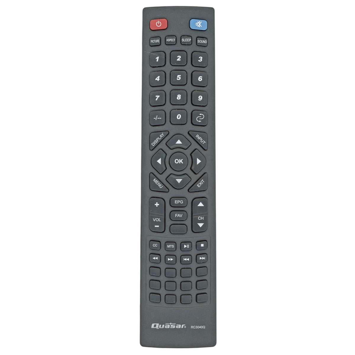 Quasar RC3040Q TV Remote Control