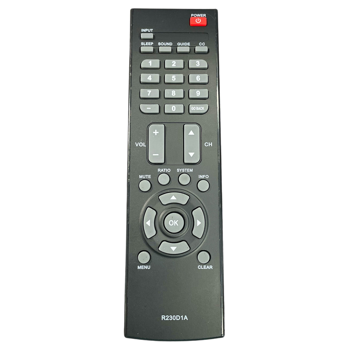 RCA R230D1A Guest TV Remote Control - R230D1A