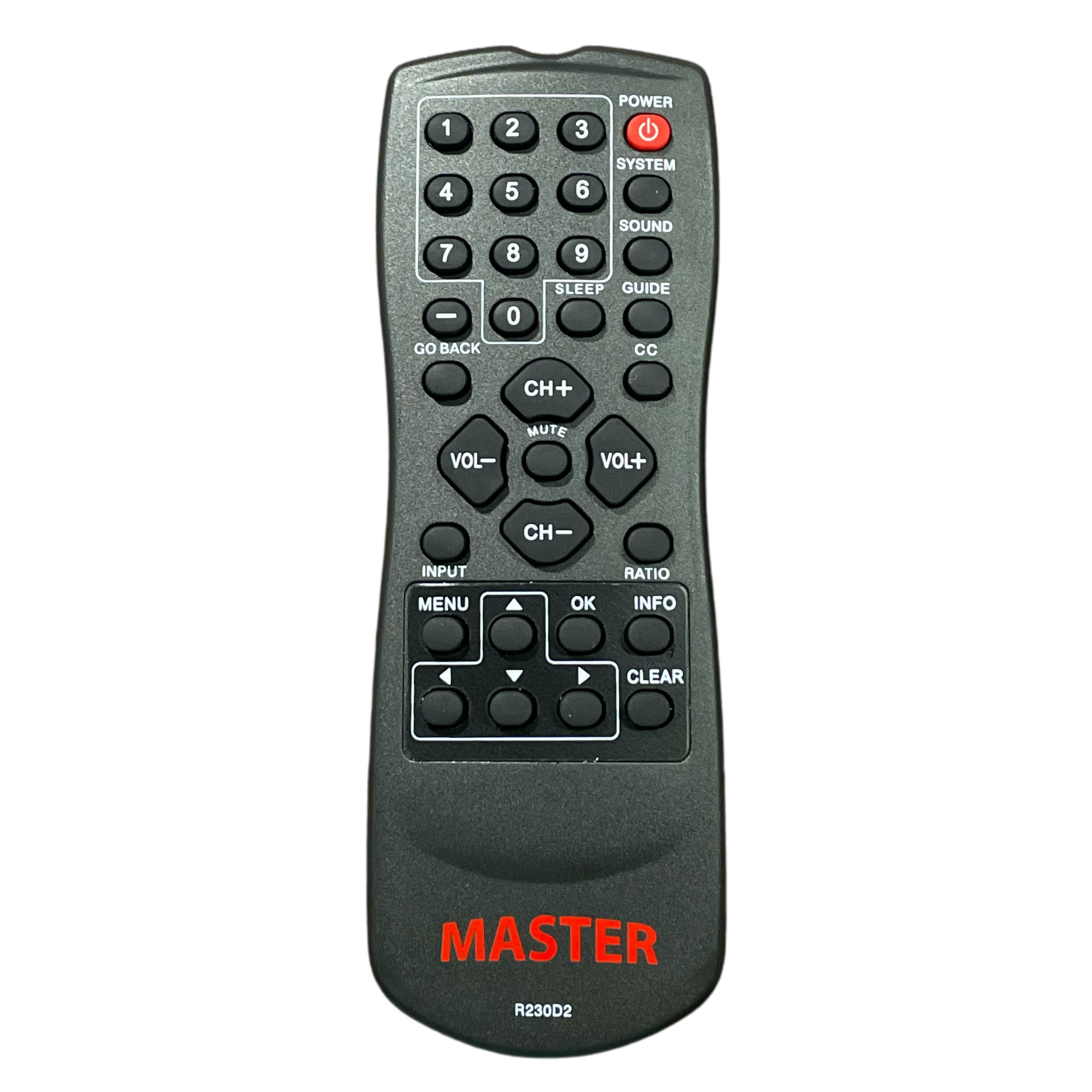 RCA R230D2 Master TV Remote Control - R230D2 – DigiDevice