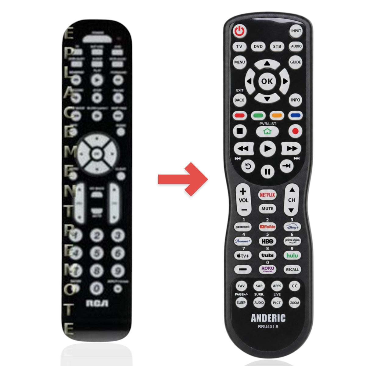 RCA RCR6473R Advanced Universal Remote Control