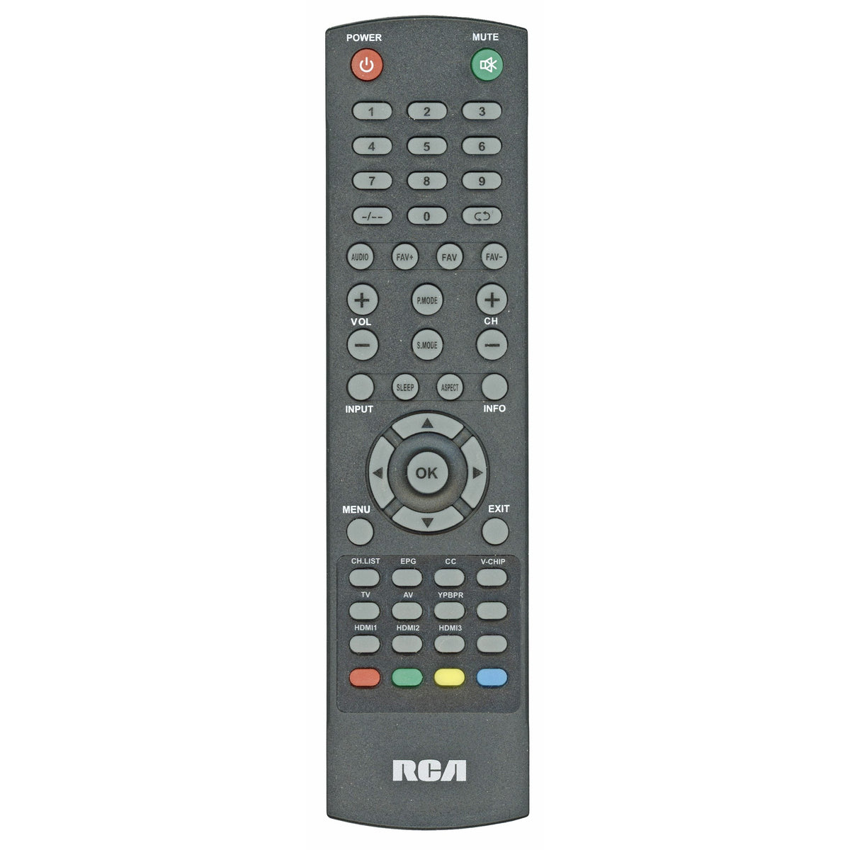 RCA RCRLDED001 TV Remote Control