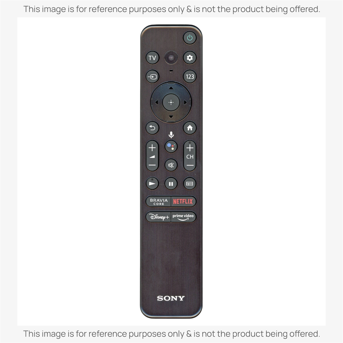 Sony RMF-TX900U Smart TV Google Remote Control with Voice | 4K HDR | OLED | Bravia Core | Netflix |  Disney + | Prime Video - 1-013-685-22