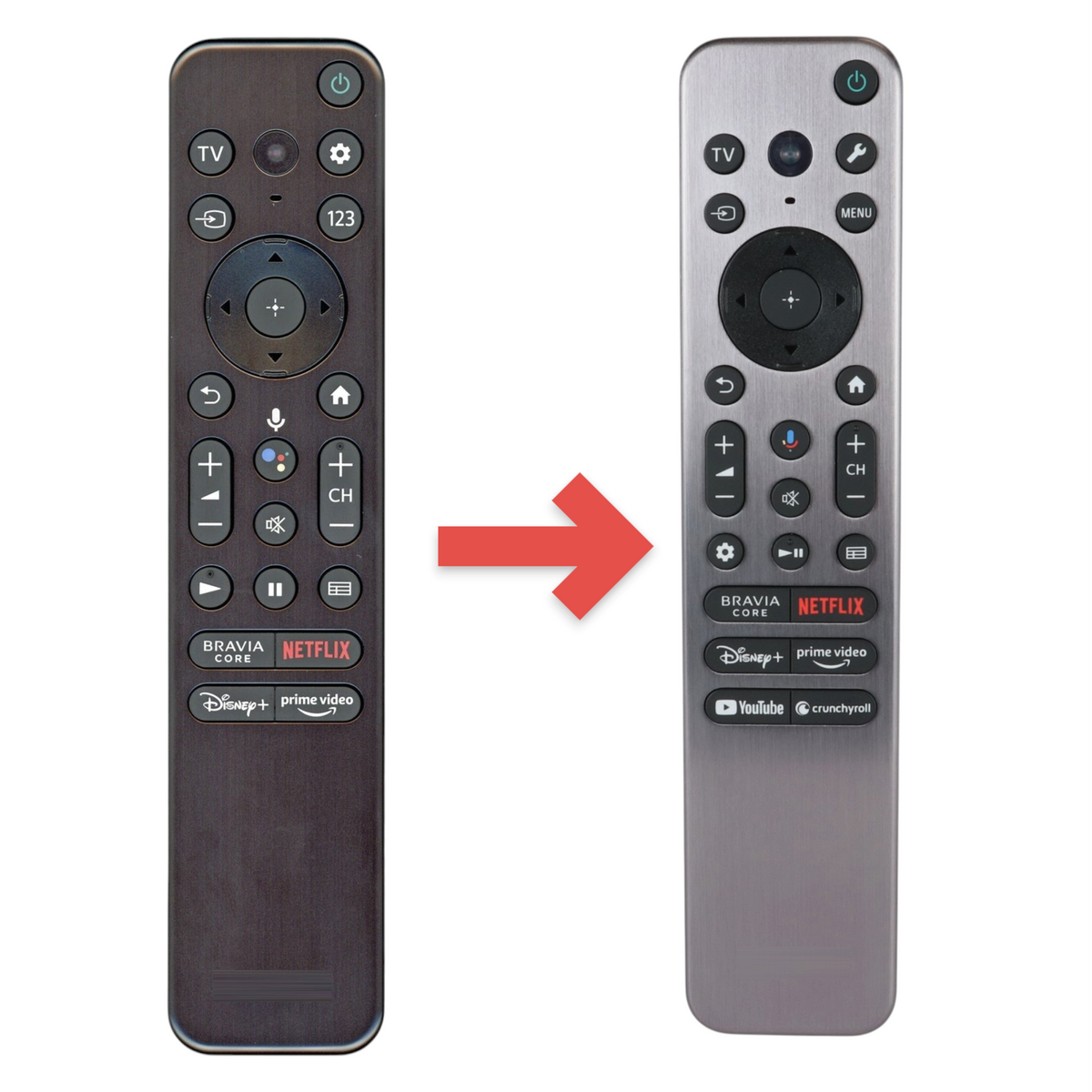 Sony RMF-TX900U Smart TV Google Remote Control with Voice | 4K HDR | OLED | Bravia Core | Netflix |  Disney + | Prime Video - 1-013-685-22