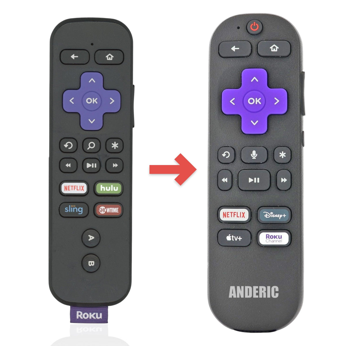 Roku RCGR4 RF HULU Streaming Remote Control - 3226000205