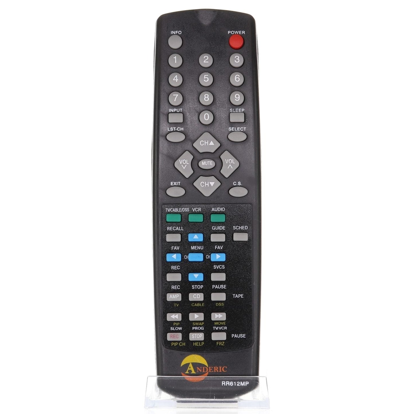 Anderic RR612MP Replacement Remote Control for Hitachi CRT TV | CLU-612MP
