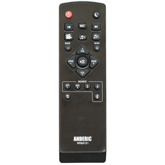 Anderic RR69151 Replacement Sound Bar Remote Control for Polk Audio RE6915-1, RE8114-1, and Others