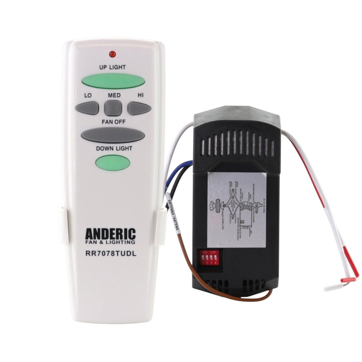 Hampton Bay UC7078T (UP & DOWN LIGHT) & FAN28R Ceiling Fan Remote Control Kit - FAN28RUDLKIT