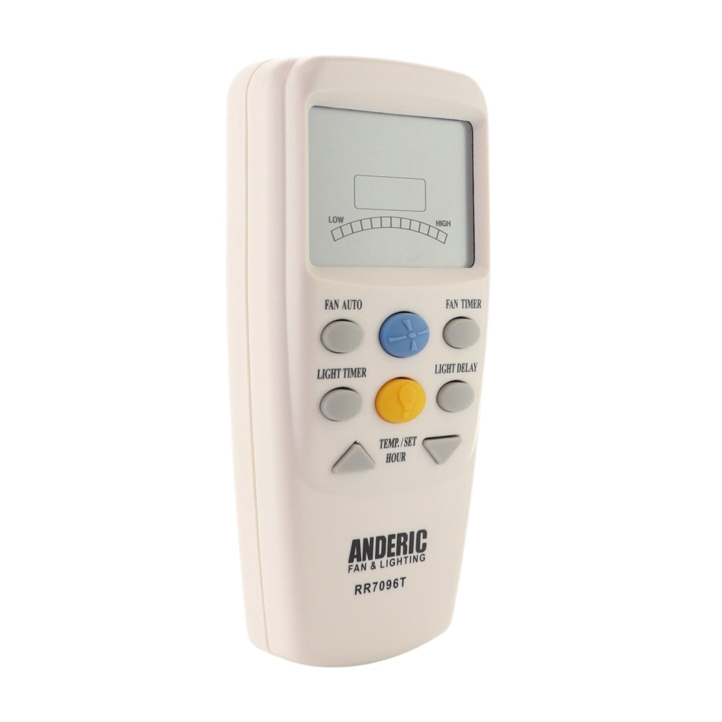 Anderic RR7096T Thermostatic Ceiling Fan Remote Control with Fan Timer Key | CHQ7096T, CHQ8BT7096T