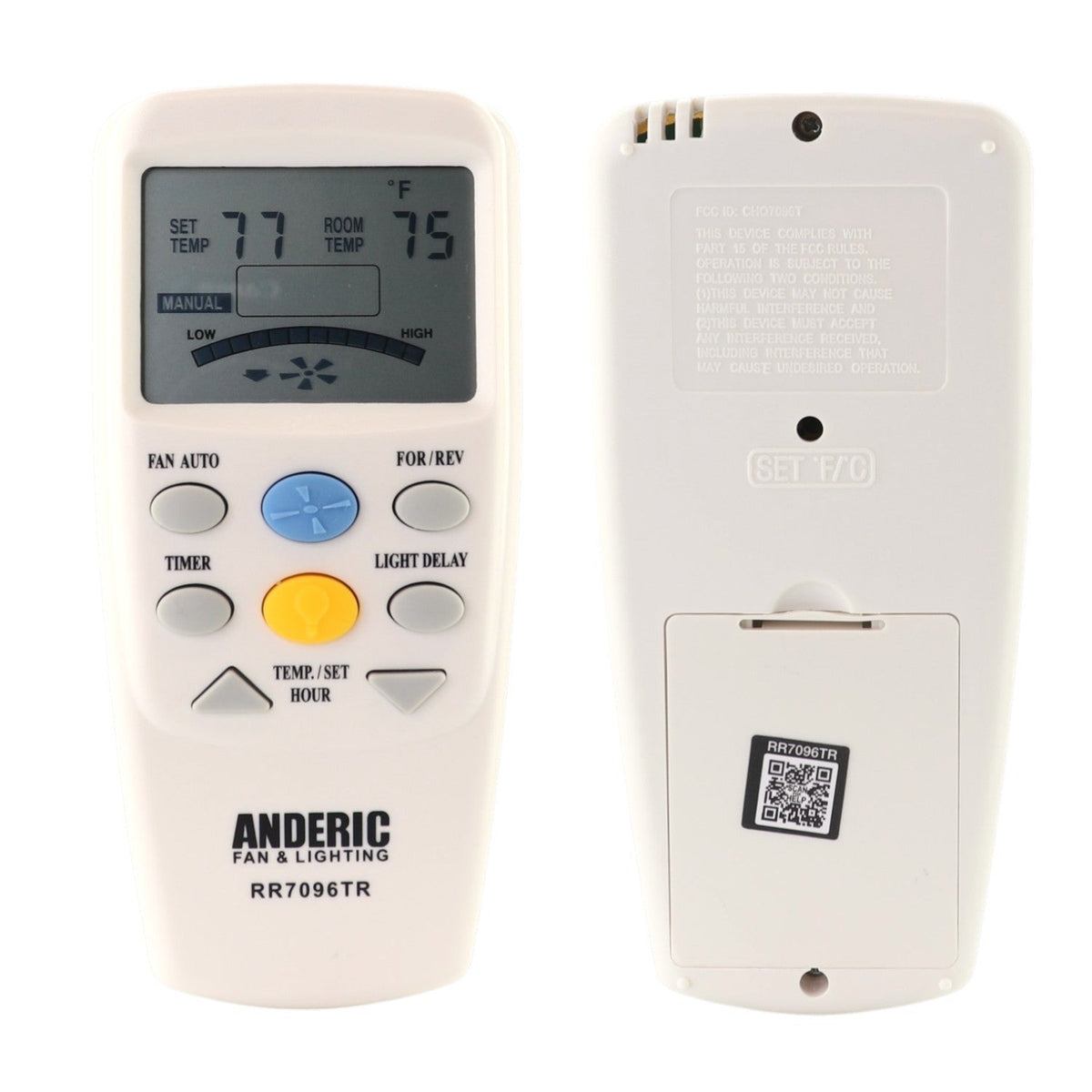 Hampton Bay CHQ7096T Thermostatic with Reverse Ceiling Fan Remote Control