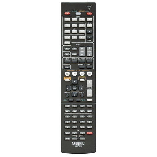 Anderic RRAV498 Replacement Receiver Remote Control for Yamaha RAV498 and Others