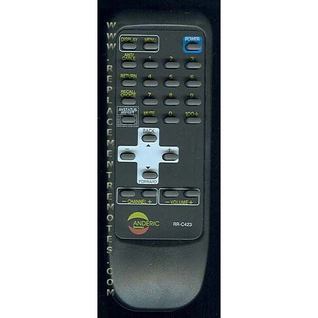 Anderic RRC423 Replacement TV Remote Control for JVC