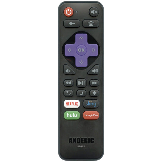 Anderic RRNS17 Replacement Remote Control for Insignia Roku-Enabled TVs (2016-2019) | No Programming Required