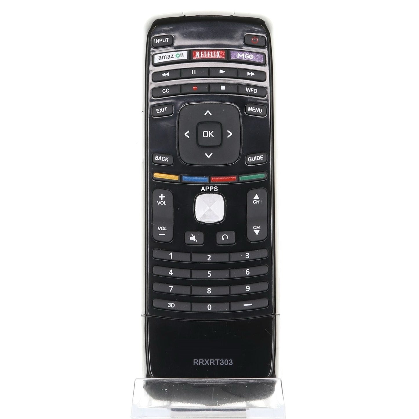 Vizio XRT303 Qwerty Keyboard TV Remote Control - Amazon, Netflix, MGo - 98003061040
