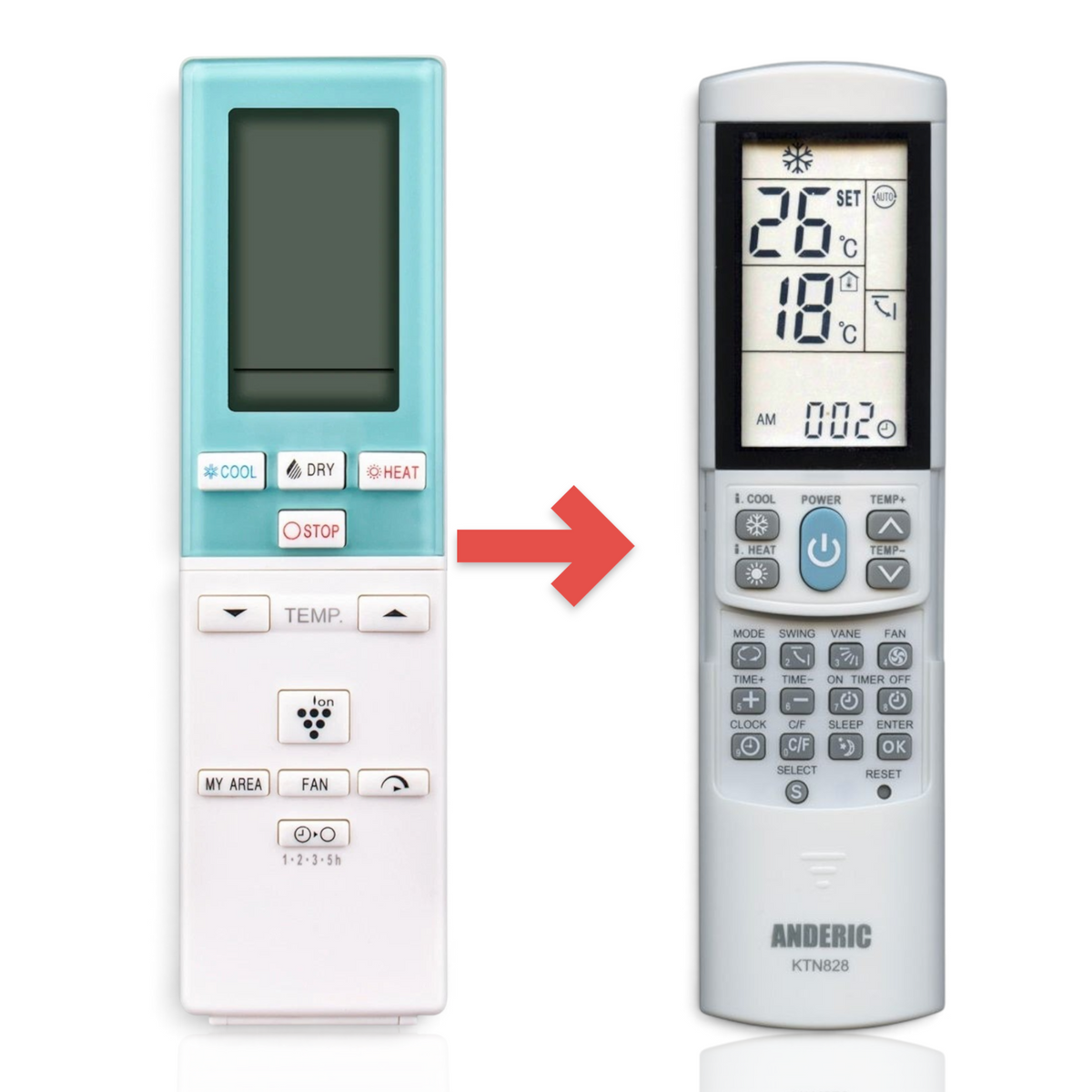 Sharp CRMCA868JBEZ Air Conditioner Remote Control