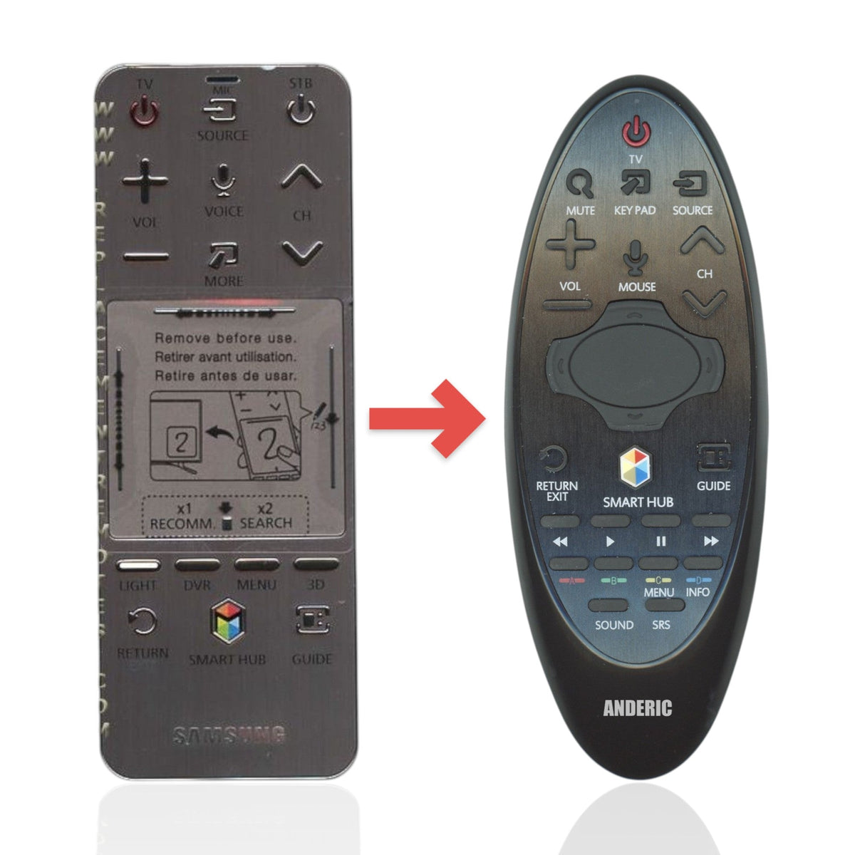 Samsung AA59-00758B SMART TOUCH TV Remote Control - AA5900758B