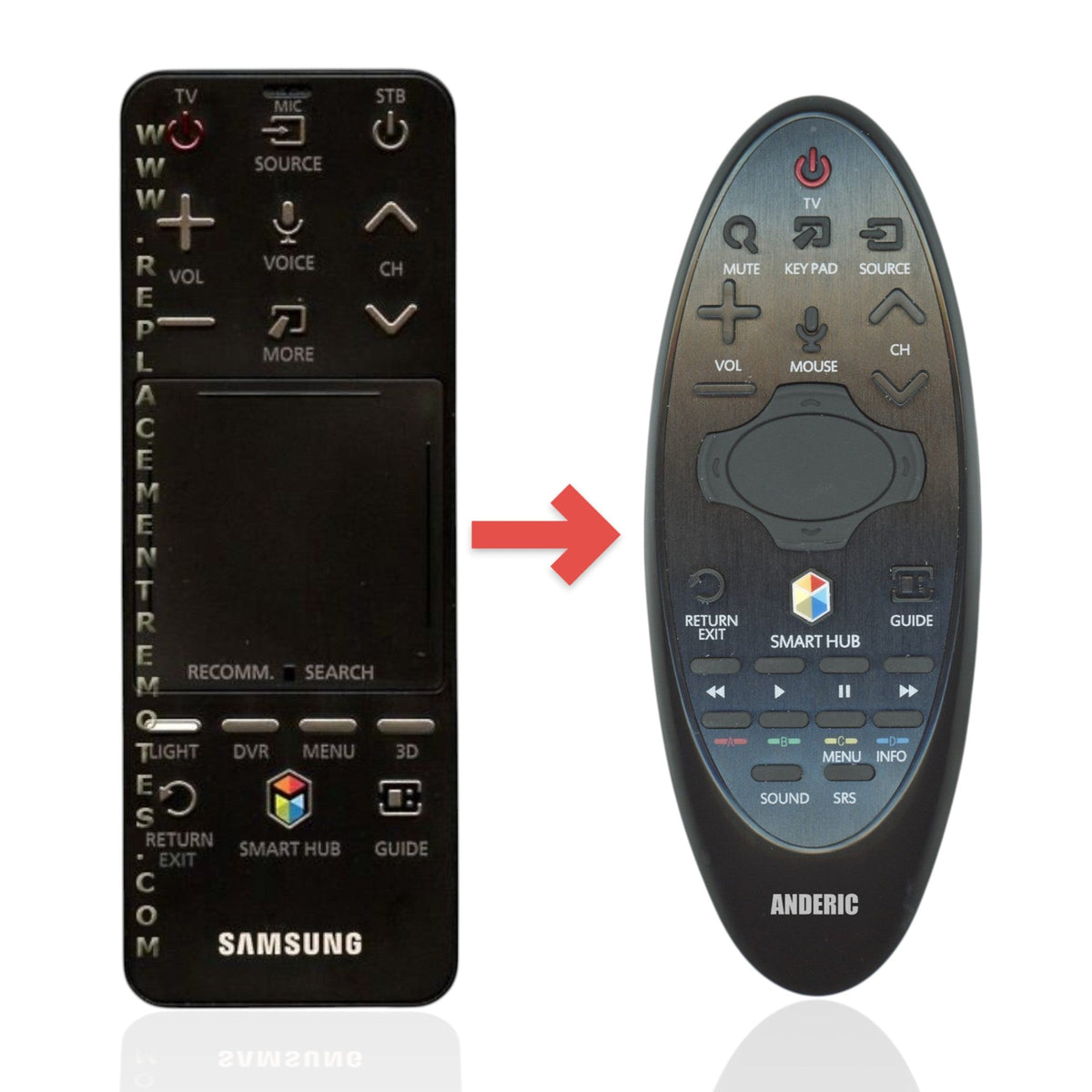 Samsung AA59-00772A Smart Touch TV Remote Control | Voice | Touch | Smart Hub - AA5900772A