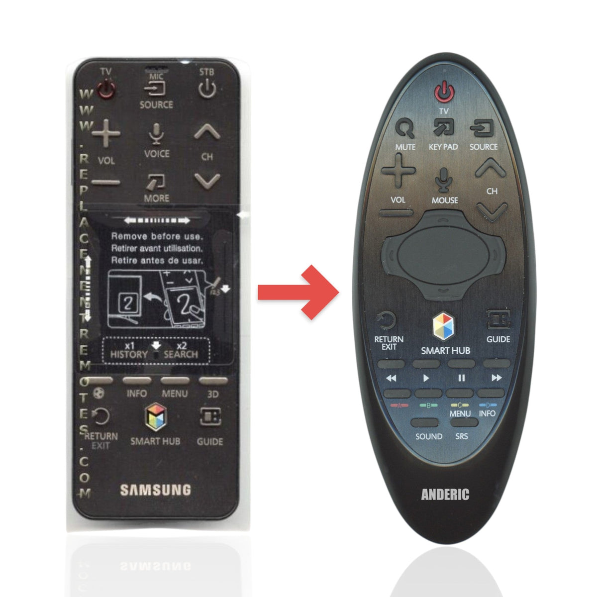 Samsung AA59-00780A SMART TOUCH TV Remote Control - AA5900780A