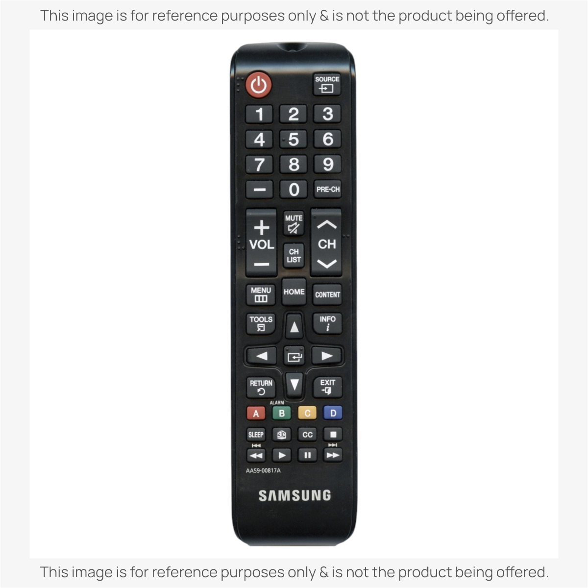 Samsung AA59-00817A Hospitality TV Remote Control - AA5900817A