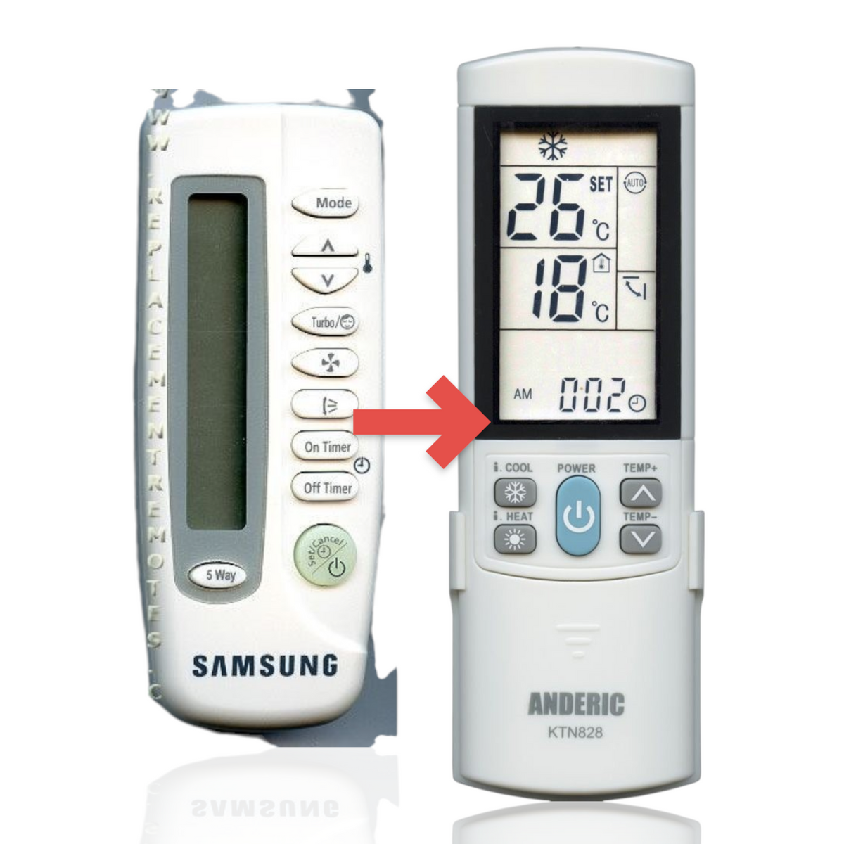 Samsung ARC477 Air Conditioner Remote Control