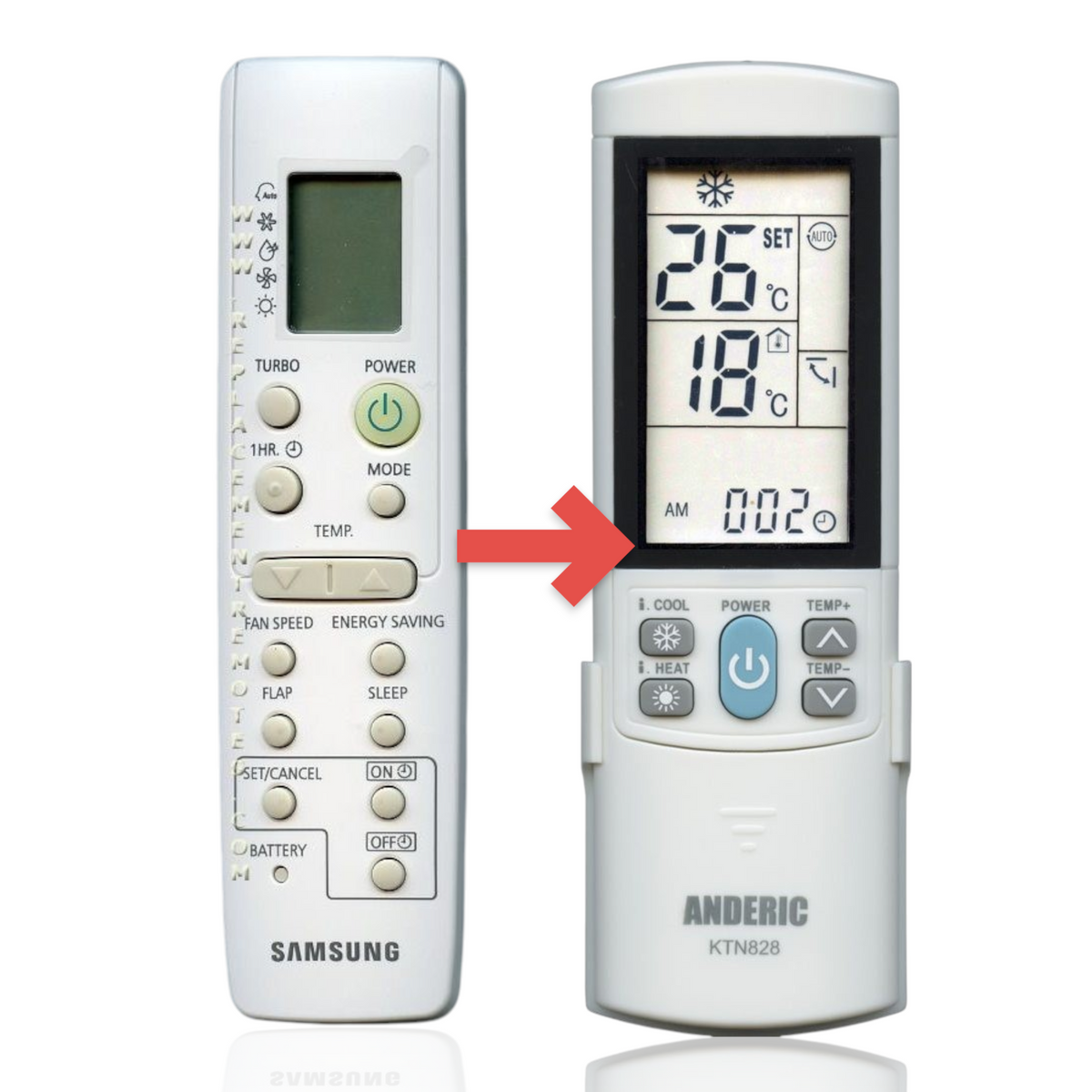 Samsung ARH1407 Air Conditioner Remote Control