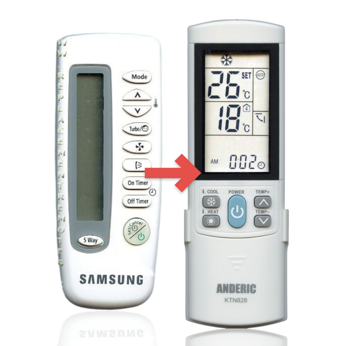 Samsung ARH415 Air Conditioner Remote Control
