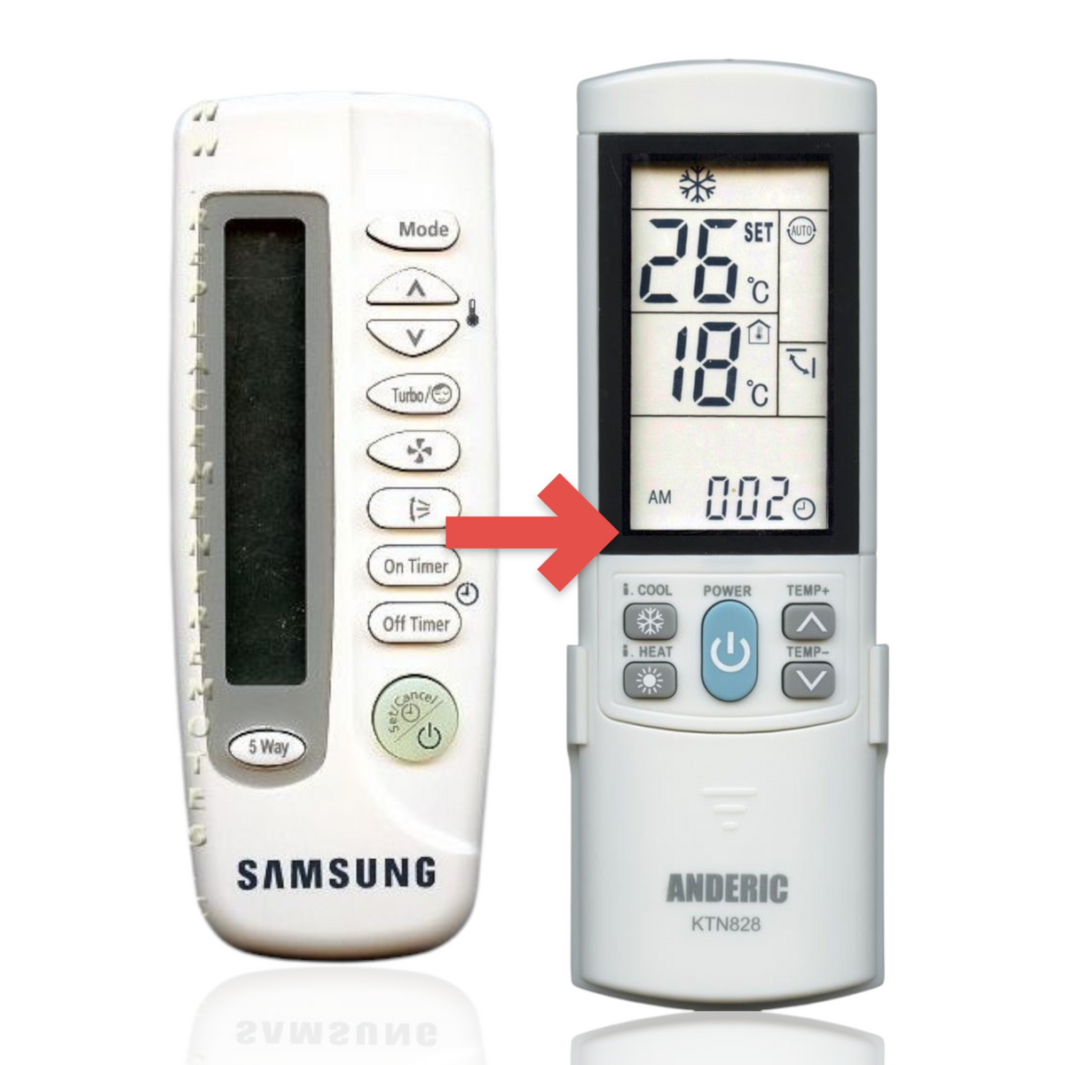 Samsung ARH445 Air Conditioner Remote Control