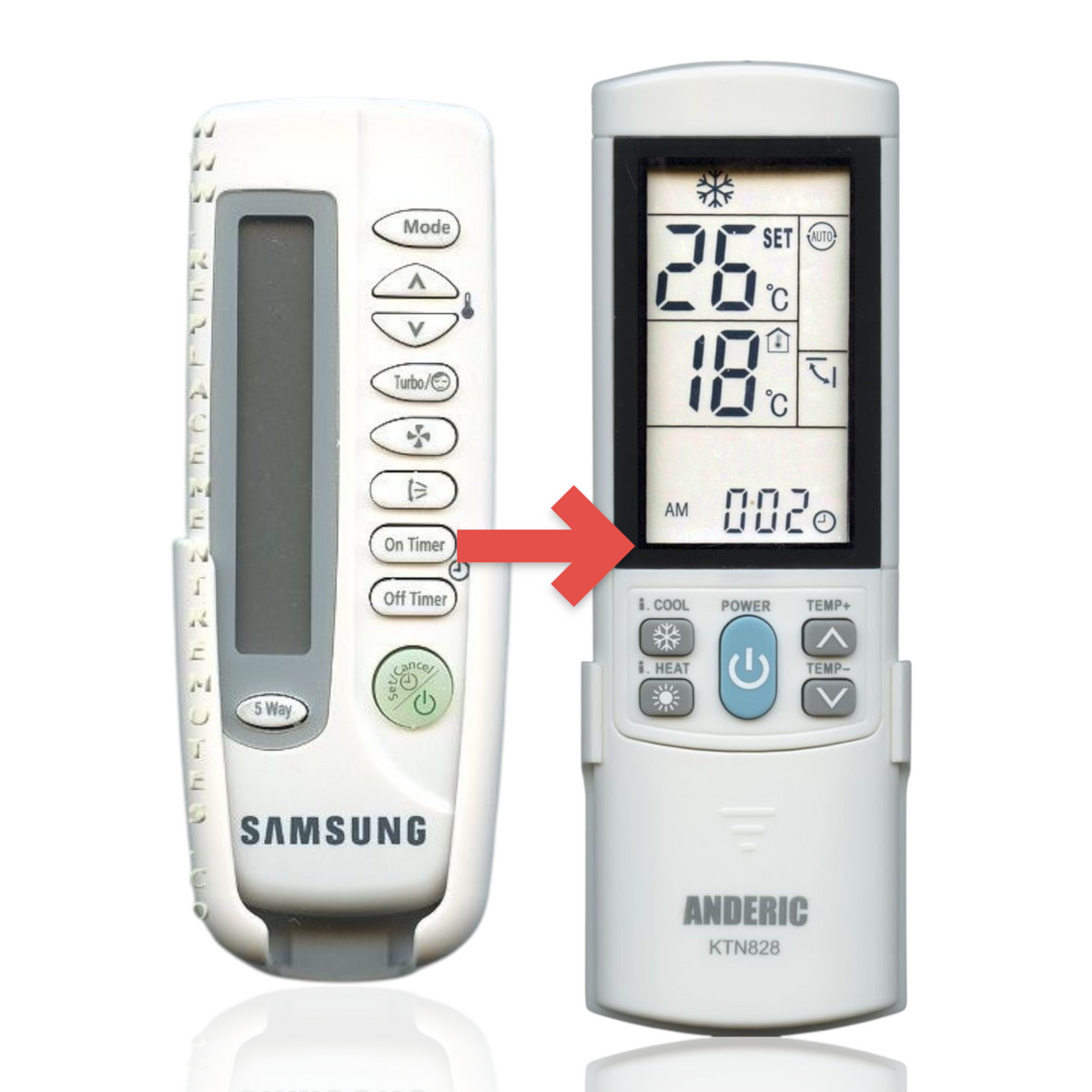 Samsung ARH447 Air Conditioner Remote Control