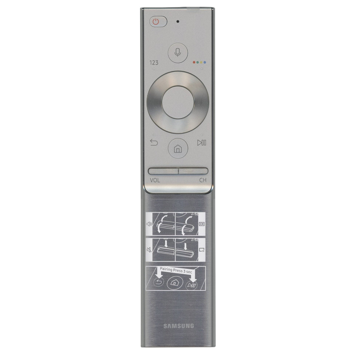 Samsung BN59-01265A RF VOICE TV Remote Control | Metal | Voice | RF and IR - BN5901265A