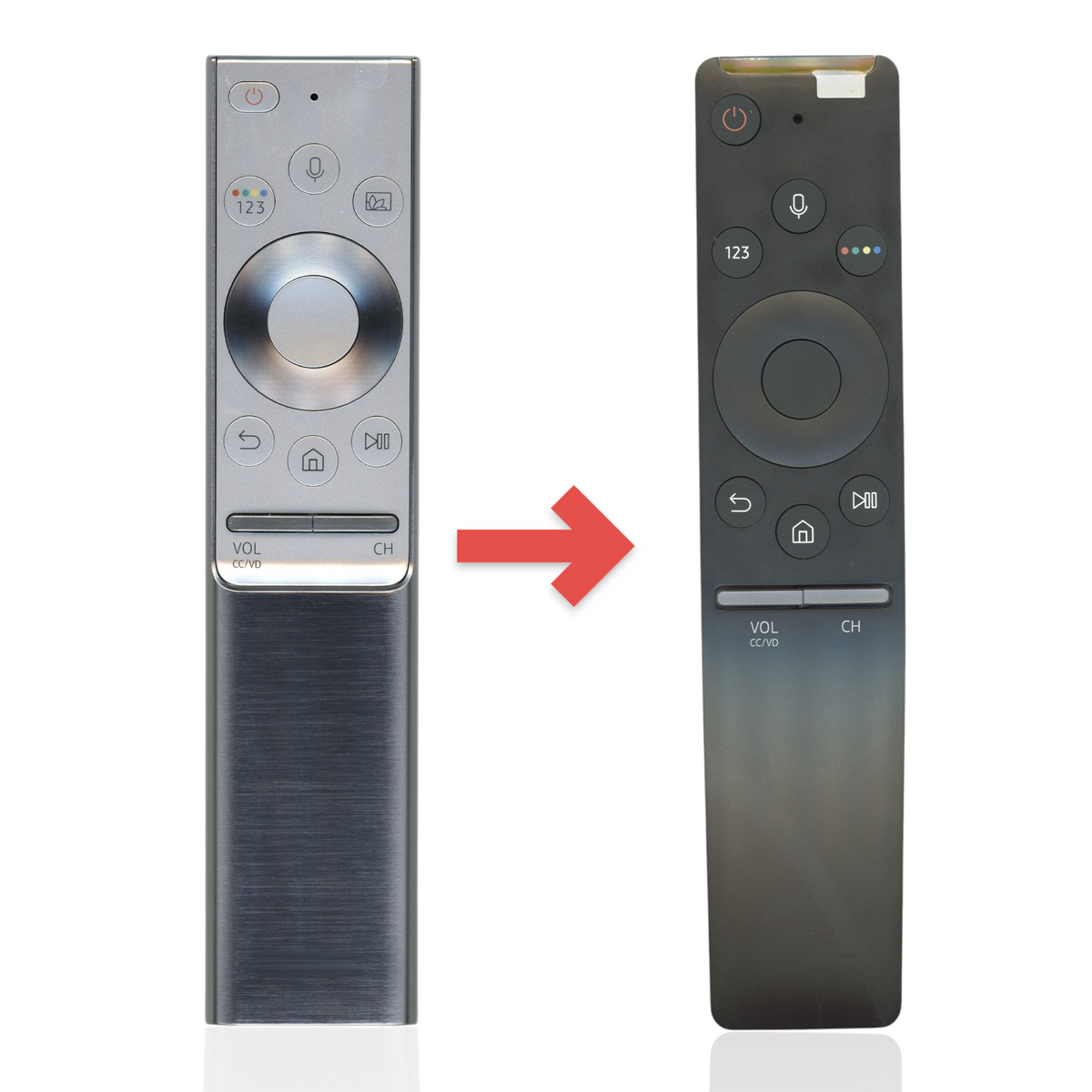 Samsung BN59-01300H Smart Touch TV Remote Control | 2018 | Voice | QLED | HDR10+ | Brushed Metal - BN5901300H