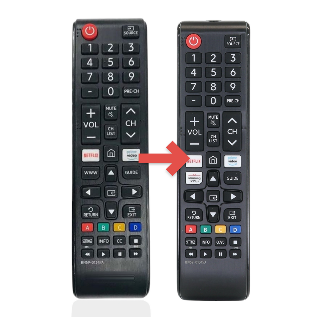 Samsung BN59-01347A Smart TV Remote Control | IR only | 2020 - BN5901347A