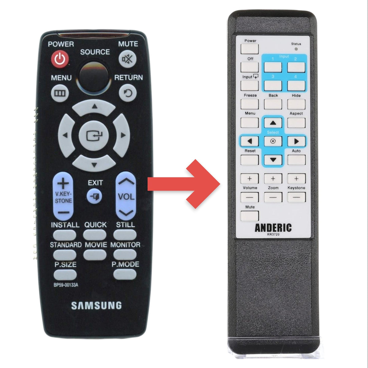 Samsung BP59-00133A Projector Remote Control - BP5900133A