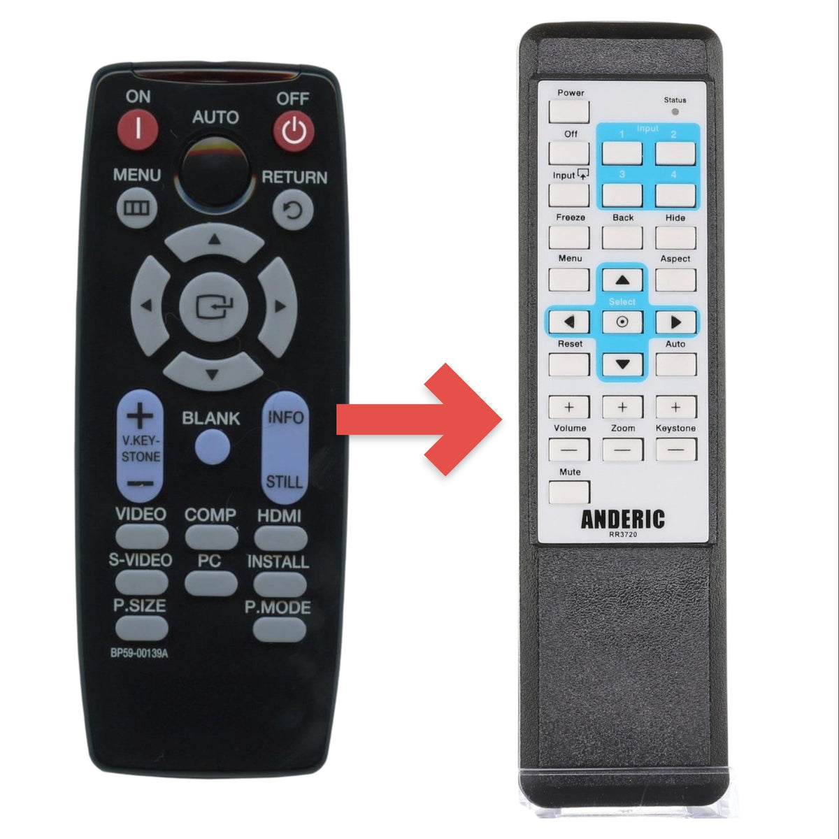 Samsung BP59-00139A Projector Remote Control - BP5900139A