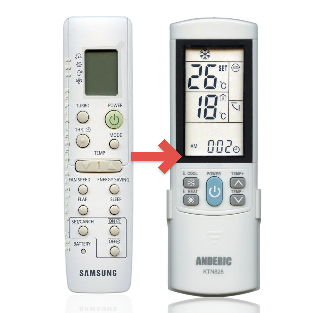 Samsung DB93-03012A Air Conditioner Remote Control - DB9303012A