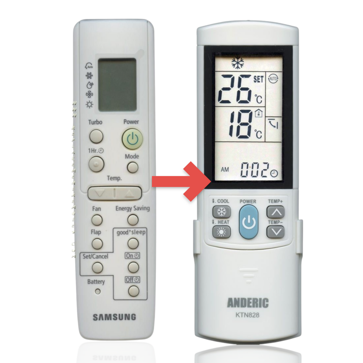 Samsung DB93-03012R Air Conditioner Remote Control - DB9303012R