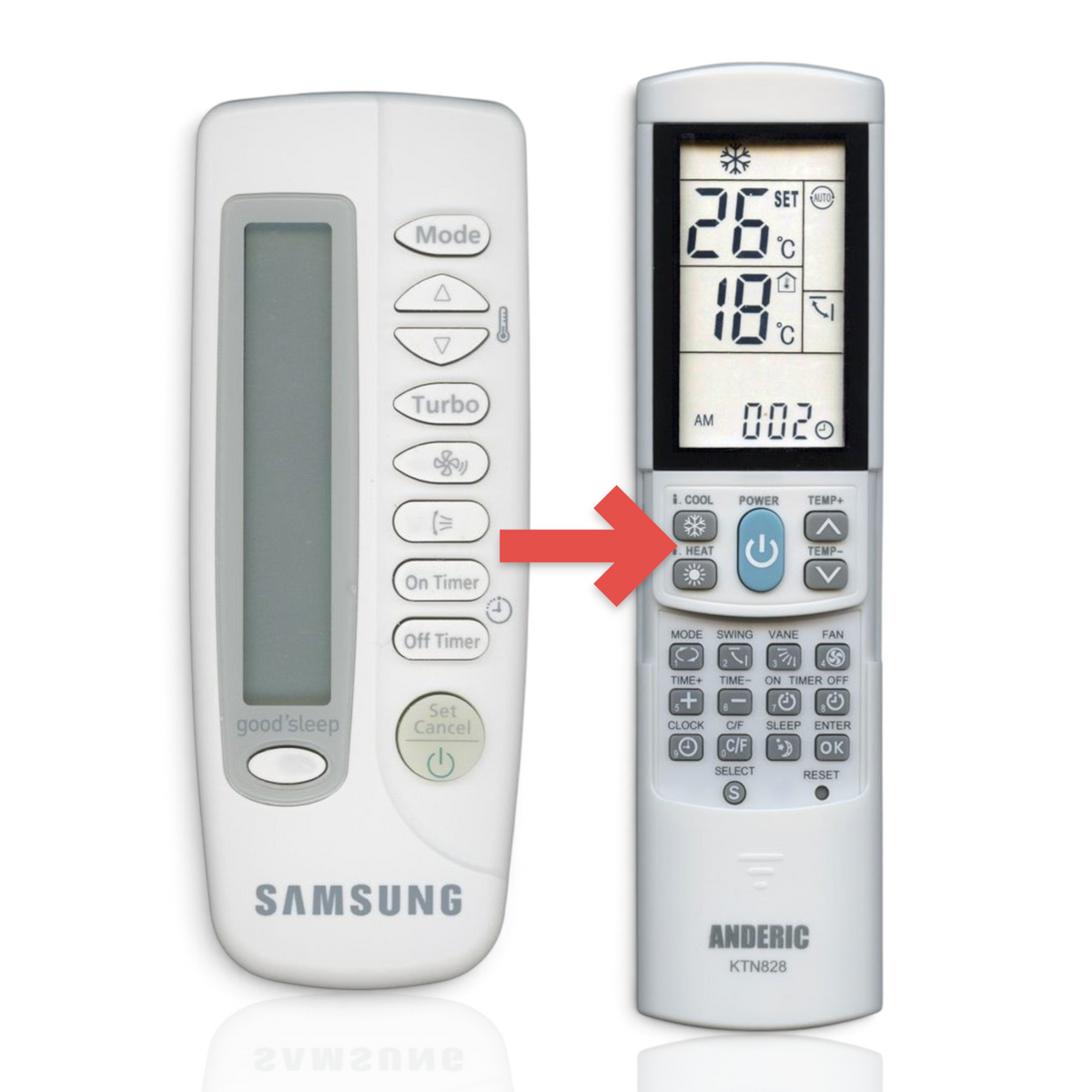 Samsung DB93-03170Z Air Conditioner Remote Control - DB9303170Z