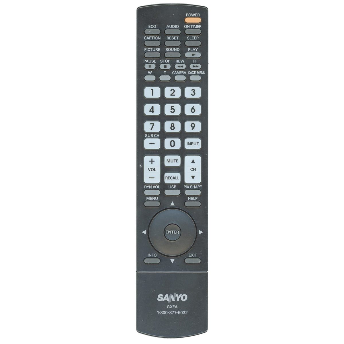OEM Sanyo GXEA TV Remote Control - GXEA