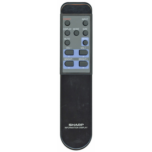Sharp 0NYR7BDRNESPF Monitor Remote Control