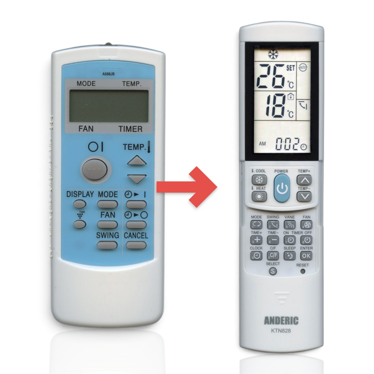 Sharp A589JB Air Conditioner Remote Control