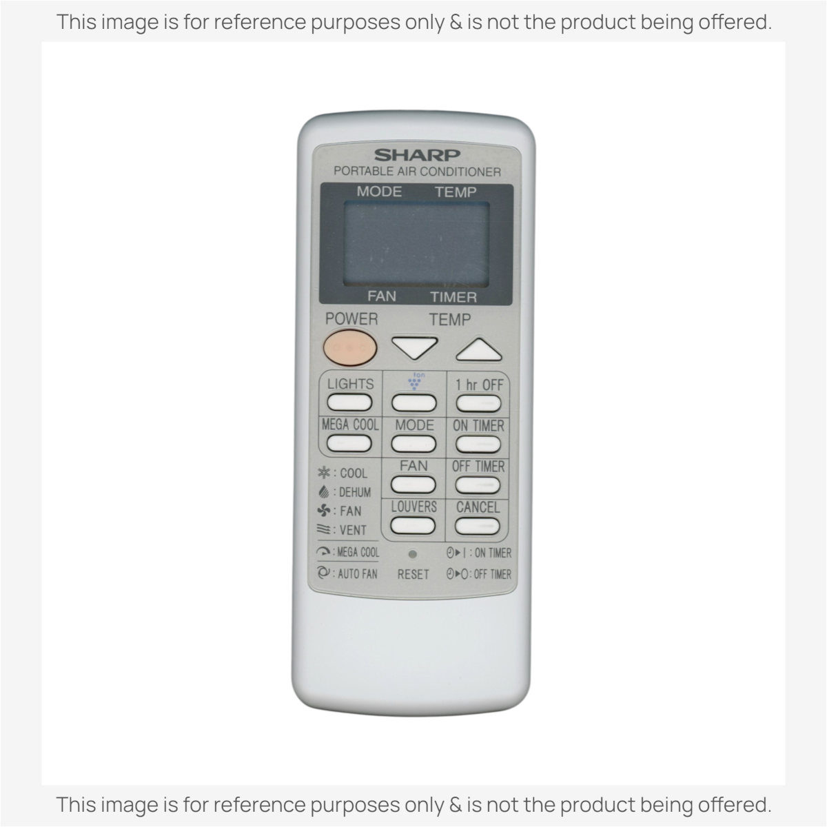 Sharp CRMCA663JBEZ Air Conditioner Remote Control
