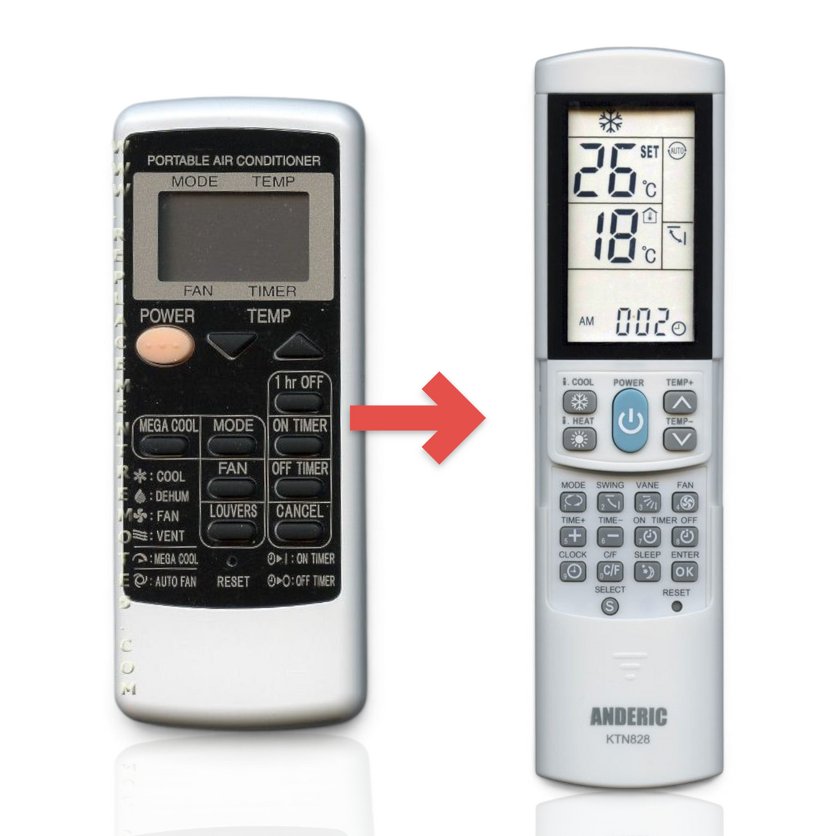 Sharp CRMCA750JBEZ Air Conditioner Remote Control