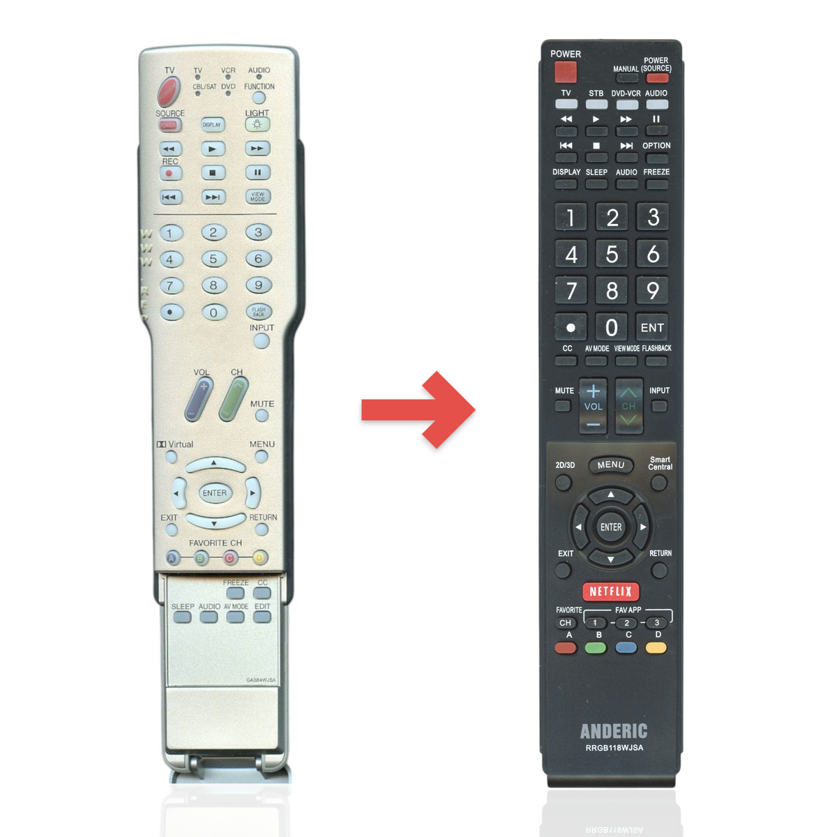 Sharp GA384WJSA TV Remote Control