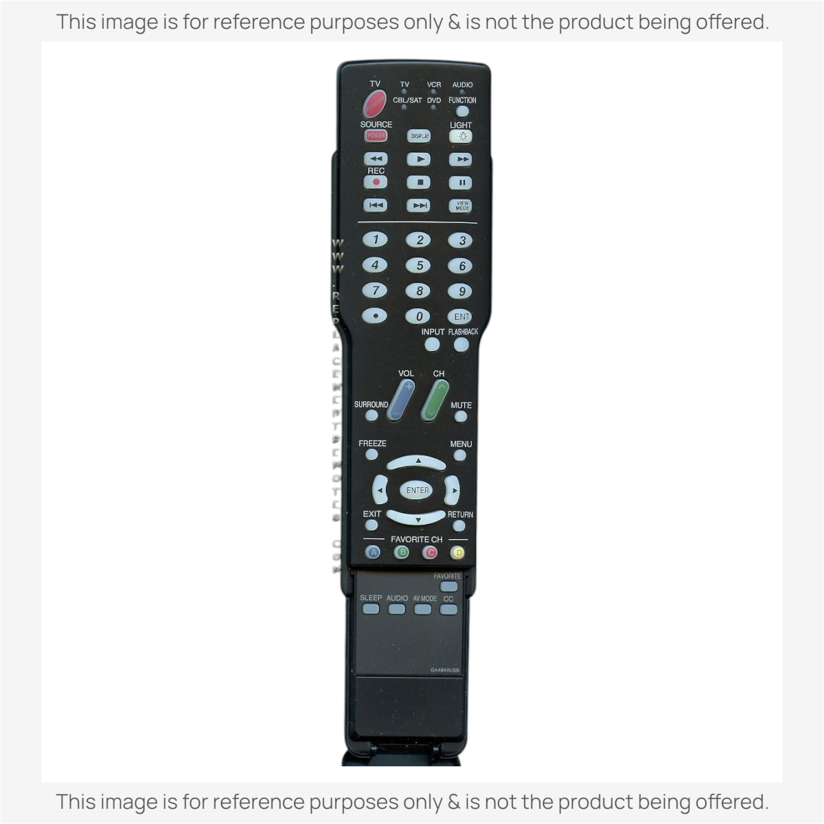 Sharp GA484WJSB TV Remote Control